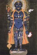 Ambrogio Lorenzetti vishnu visvarupa,preserver of the universe,represnted as the whole world oil painting artist